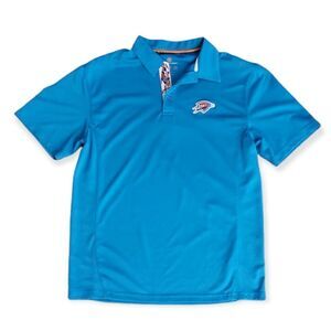 OKC Thunder Team Banner Golf Polo Shirt